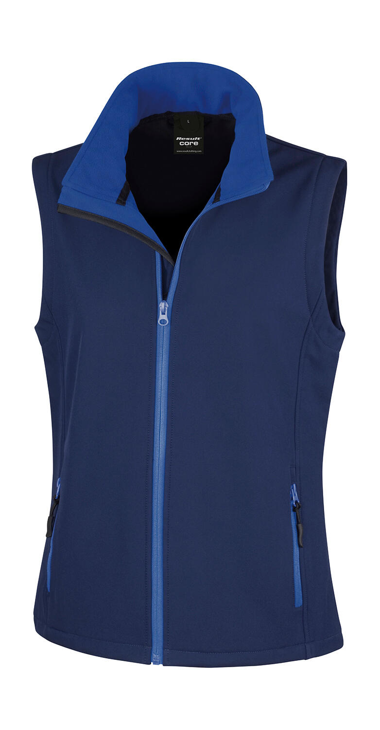 Colete Softshell Feminino Imprimível - NVJA - Marinha/Jasmim