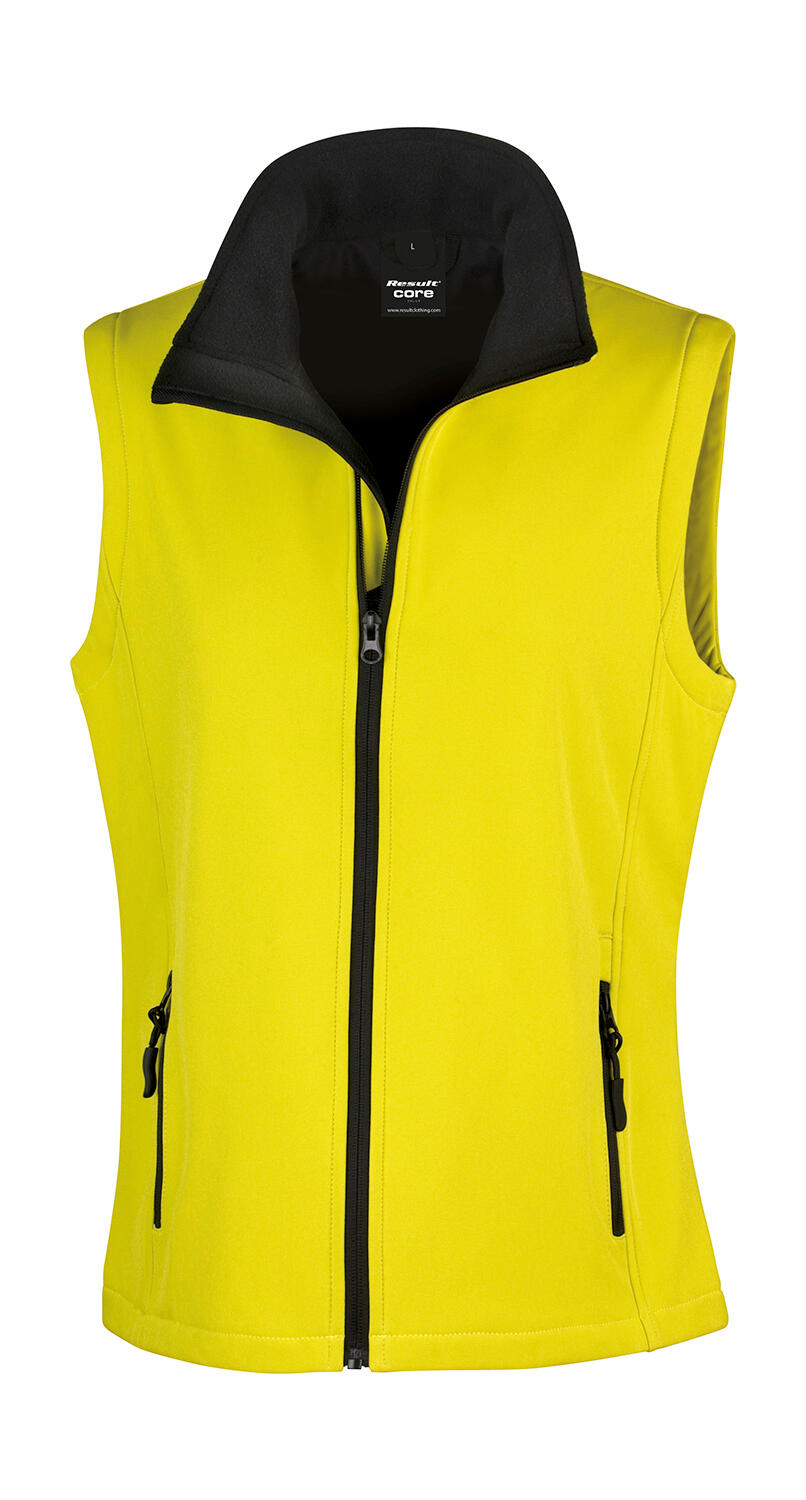 Colete Softshell Feminino Imprimível - 657 - Amarelo/Preto