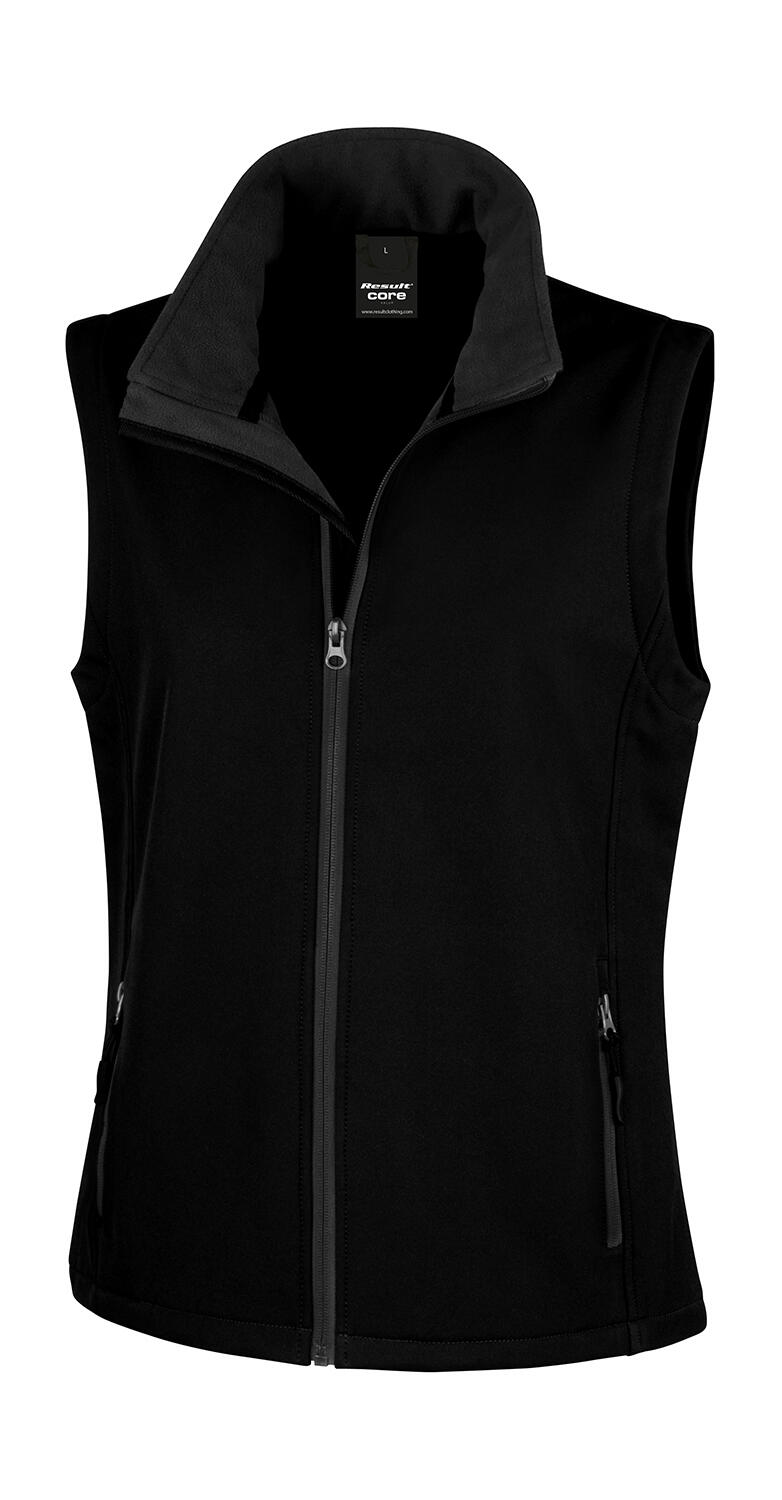 Colete Softshell Feminino Imprimível - 177 - Preto/Preto