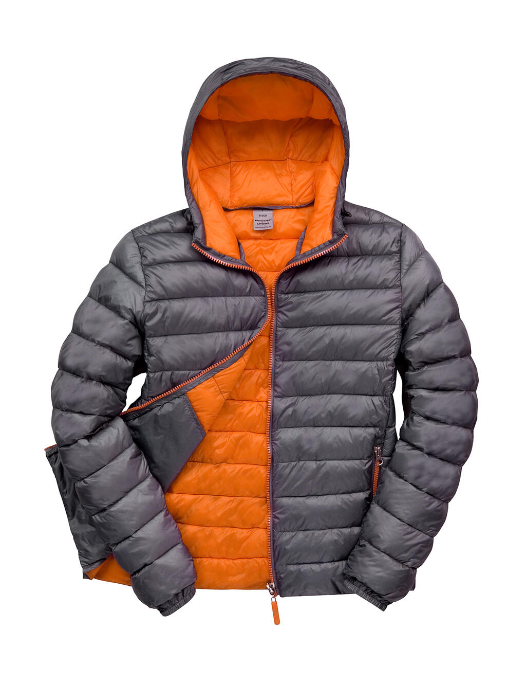 Jaqueta com capuz Snow Bird - 162 - Cinza/Laranja