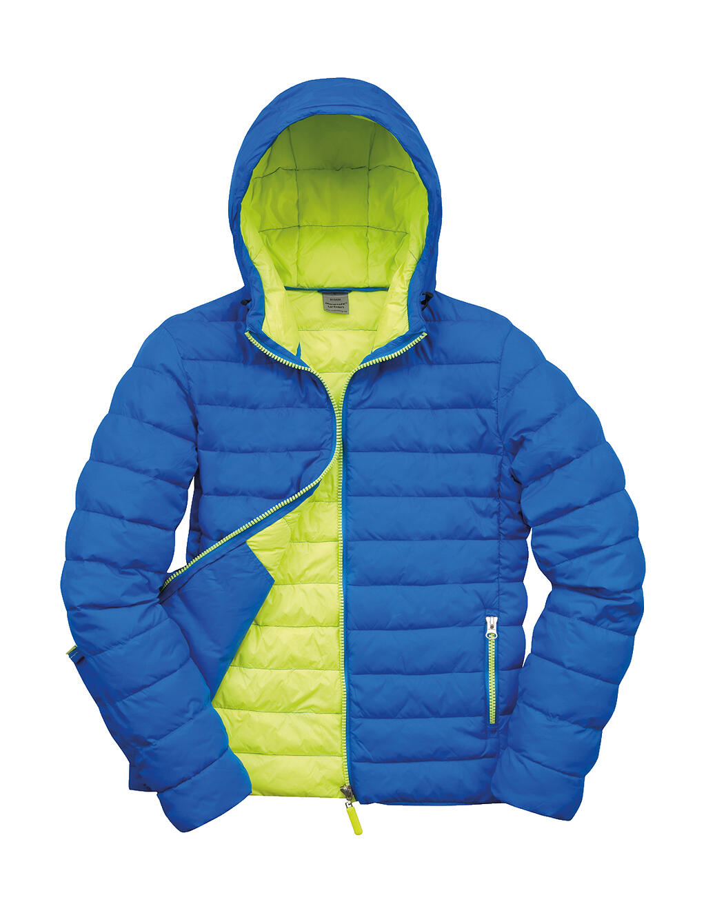 Jaqueta com capuz Snow Bird - 358 - Azul Oceano/Ponche de Lima