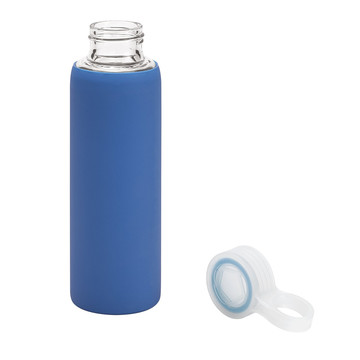 DHABI. Garrafa de água esportiva de vidro borossilicato de 380 mL - 104 - Azul