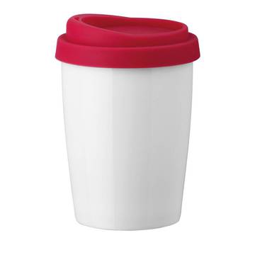 DUWAL. Caneca térmica de 220 ml - 105 - Vermelho