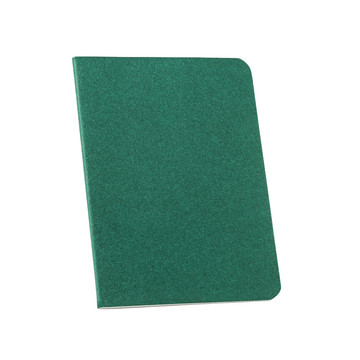 RAYSSE. Caderno B7 com páginas pautadas. - 129 - Verde escuro
