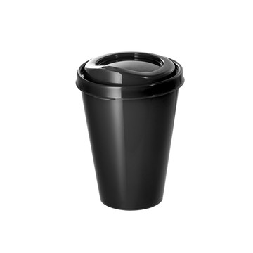 FRAPPÉ. Copo reutilizável de PP, 430 mL - 103 - Preto
