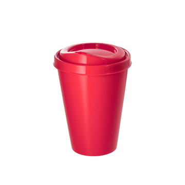FRAPPÉ. Copo reutilizável de PP, 430 mL - 105 - Vermelho