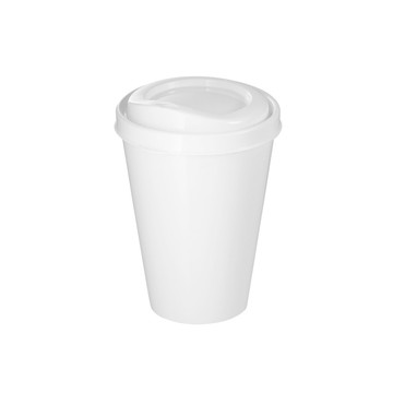 FRAPPÉ. Copo reutilizável de PP, 430 mL - 106 - Branco