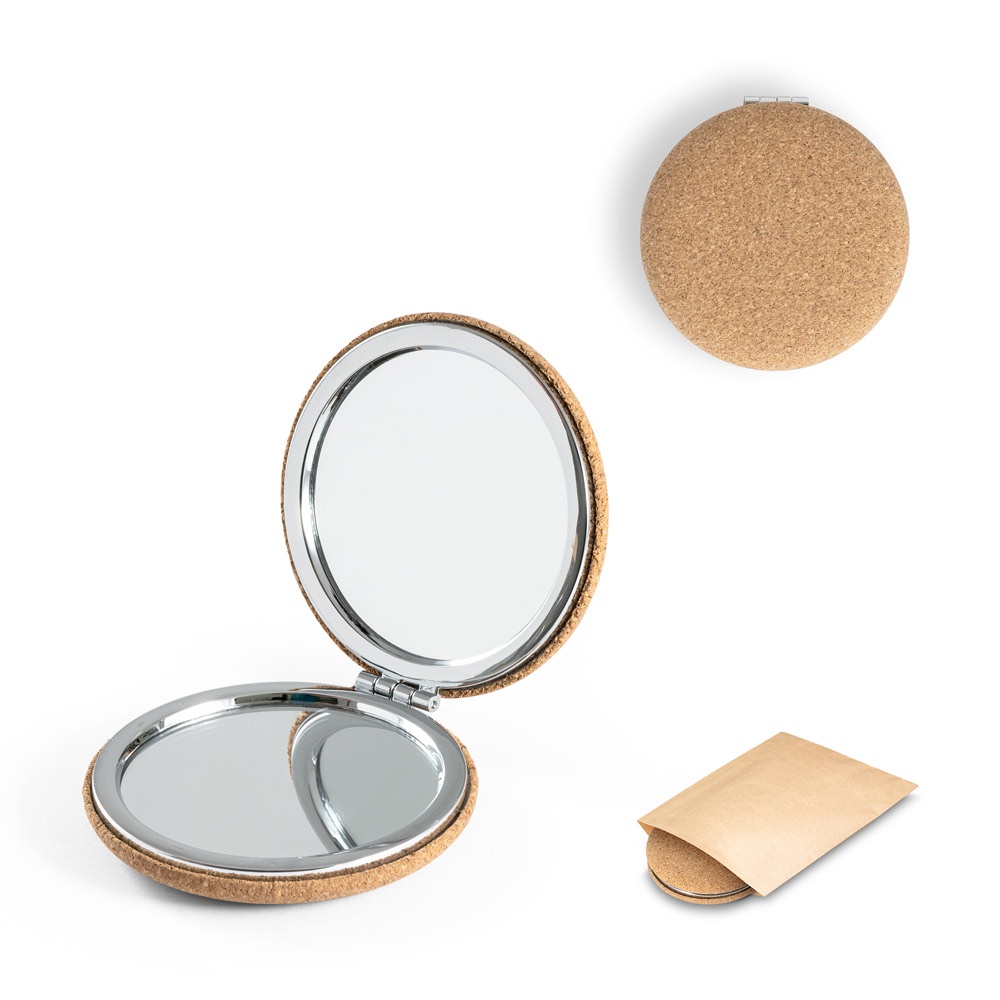 TILBURY. Espelho de Bolsa com Cortiça Dupla