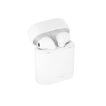 KLEBS. Fones de ouvido sem fio verdadeiros em ABS com microfone. - 106 - Branco