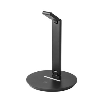 GERST. Suporte para fones de ouvido em ABS com carregador sem fio integrado. - 103 - Preto