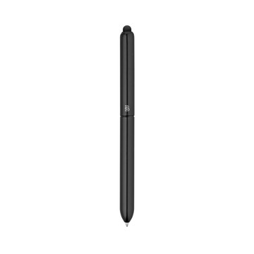 81001. Caneta esferográfica de alumínio com ponta sensível ao toque - 103 - Preto