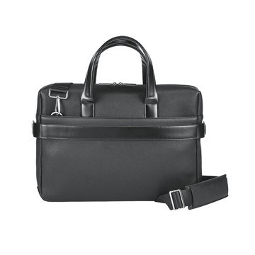 Mala Empire II. Pasta executiva para laptop de 15,6" em couro sintético. - 103 - Preto