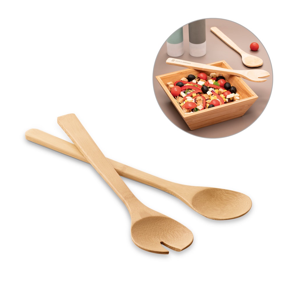SALVY. Conjunto de 2 talheres para salada.