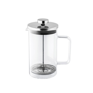 JENSON. Cafeteira de 600 ml em vidro borossilicato e aço inoxidável. - 107 - Chrome