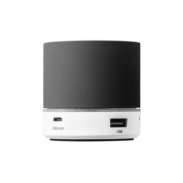 PEREY. Caixa de som portátil com microfone em ABS - 103 - Preto