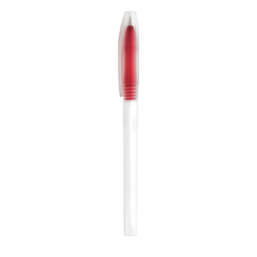 LUCY. Caneta esferográfica PP com ponta colorida - 105 - Vermelho