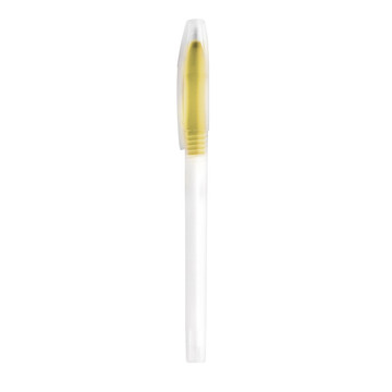 LUCY. Caneta esferográfica PP com ponta colorida - 108 - Amarelo