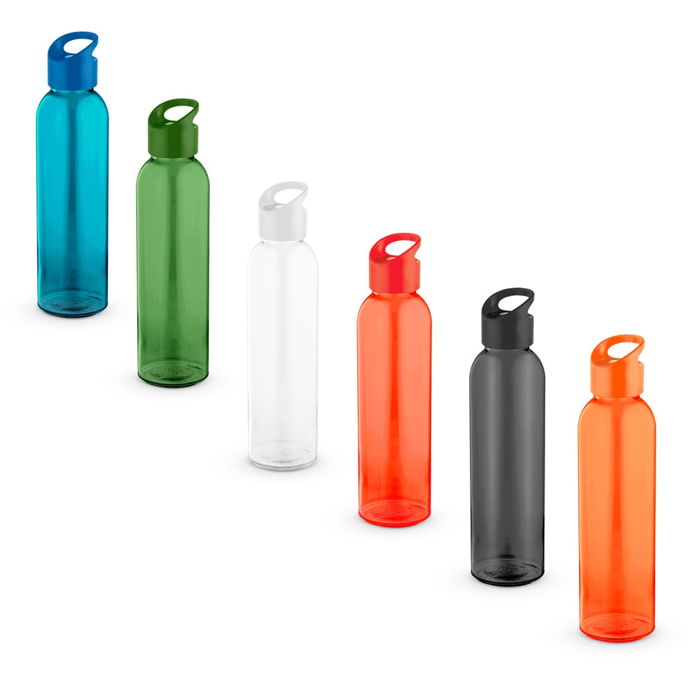 PORTIS GLASS. Garrafa de vidro com tampa de PP, 500 mL.