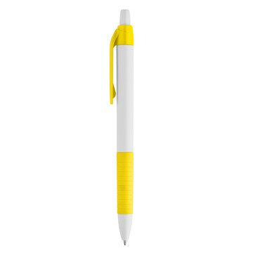AERO. Caneta esferográfica com acabamento antiderrapante. - 108 - Amarelo