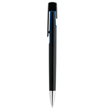 BRIGT. Caneta esferográfica com acabamento metálico. - 114 - Azul Royal