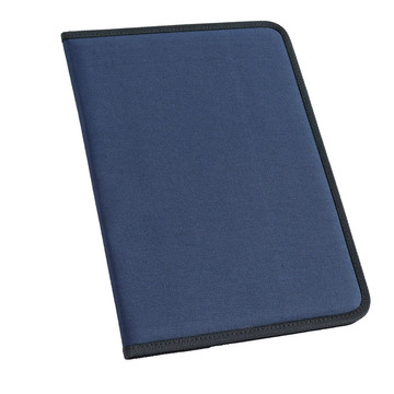 CUSSLER. Pasta A4 600D com folhas pautadas. - 104 - Azul