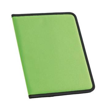 CUSSLER. Pasta A4 600D com folhas pautadas. - 119 - Verde claro