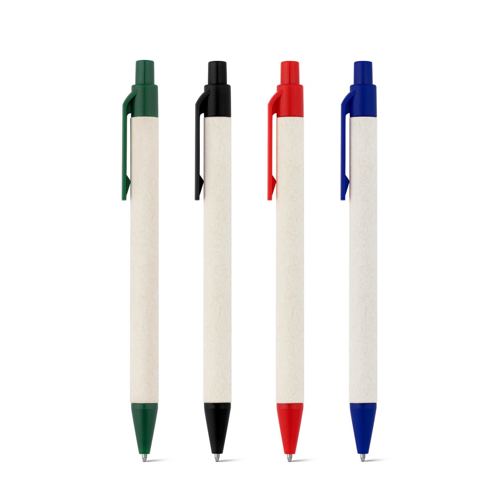 MILINK. Caneta esferográfica em papel 100% reciclado.
