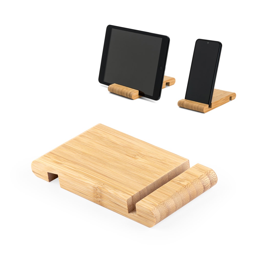 HABER. Suporte de celular em bambu,