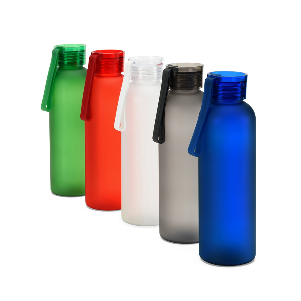 RIO rPET. Garrafa PET reciclada (100% rPET) com acabamento fosco, 600 mL