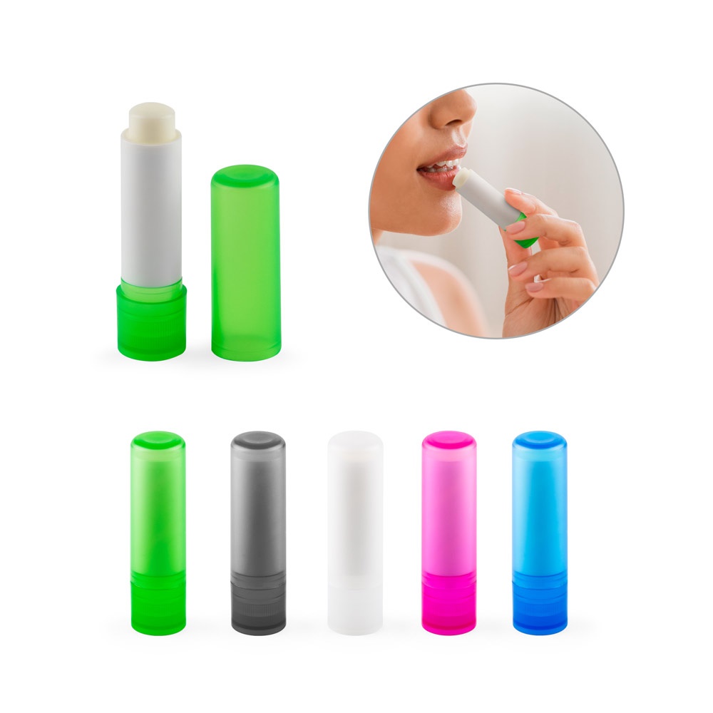 JOLIE VEGAN. Bálsamo labial vegano feito de ABS reciclado (rABS) e PP com sabor de baunilha.