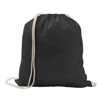 ILFORD. Mochila com cordão 100% algodão (100g/m²) - 103 - Preto