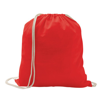 ILFORD. Mochila com cordão 100% algodão (100g/m²) - 105 - Vermelho