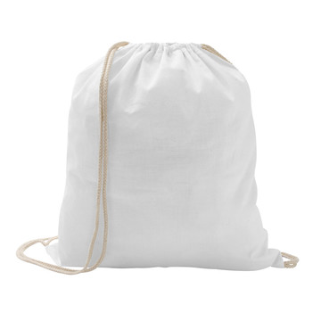 ILFORD. Mochila com cordão 100% algodão (100g/m²) - 106 - Branco