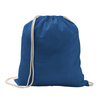 ILFORD. Mochila com cordão 100% algodão (100g/m²) - 114 - Azul Royal