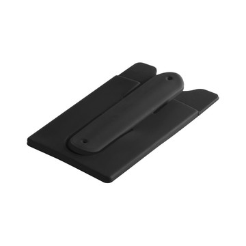 CARVER. Porta-cartões com suporte de silicone para celular. - 103 - Preto