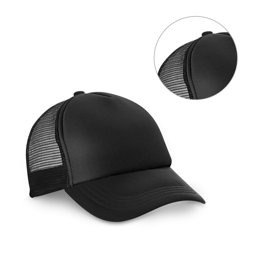 NICOLA BK. Boné em poliéster e malha (150 g/m²)