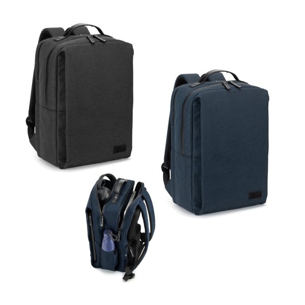 GLASGOW. Mochila para laptop (17") feita de poliéster reciclado 600D de alta densidade (20L)