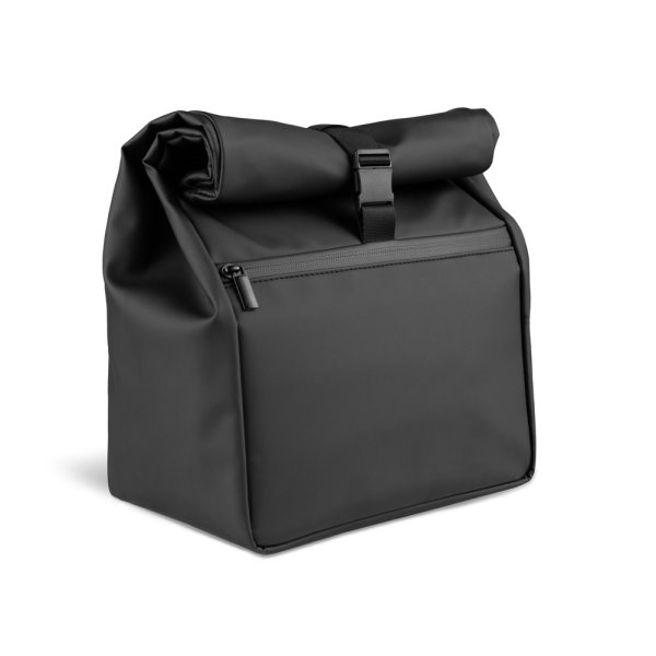 AZORES COOLER. Bolsa térmica com fecho de enrolar, isolamento em PU e PEVA (7L) - 103 - Preto