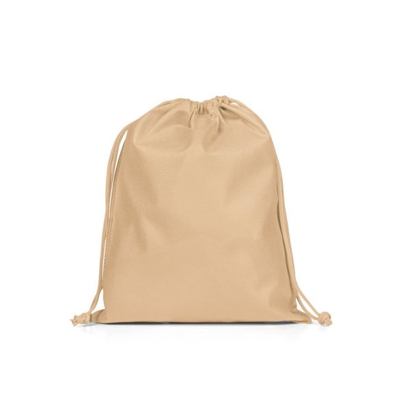 SACOLA PARA PRESENTE M. Sacola de tecido não tecido selada a quente de tamanho médio (60 g/m²) - 111 - Castanho claro