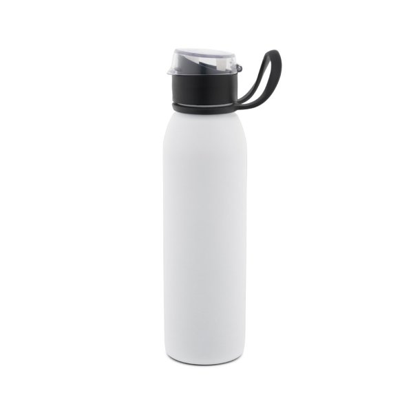 Garrafa de água esportiva LEMIEUX em aço inoxidável (90% reciclado) 670 mL - 106 - Branco