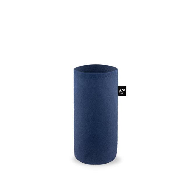 STOREY. Capa de feltro reciclado (100% rPET) ideal para garrafas de água. - 134 - Azul Escuro