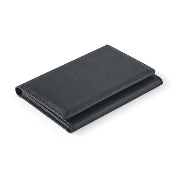 HARALD. Carteira magnética em PU com grande capacidade e proteção RFID. - 103 - Preto