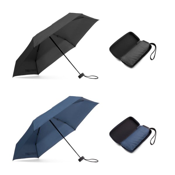 EMMA. Mini guarda-chuva compacto de 19 polegadas em pongee 190T.