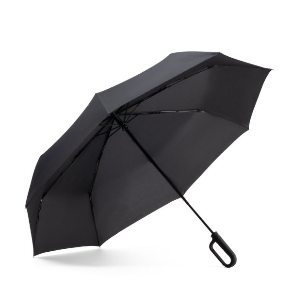 CAMILLE. Guarda-chuva grande (27") em pongee 190T. - 103 - Preto