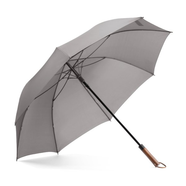 MATEO. Guarda-chuva grande de pongee (30") - 113 - Cinza