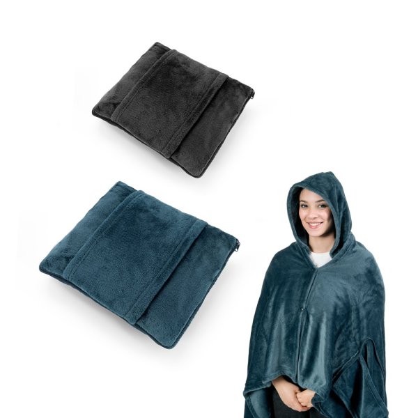 Aconchegante. Conjunto 3 em 1 em tecido macio (220 g/m²) ideal para viagens.