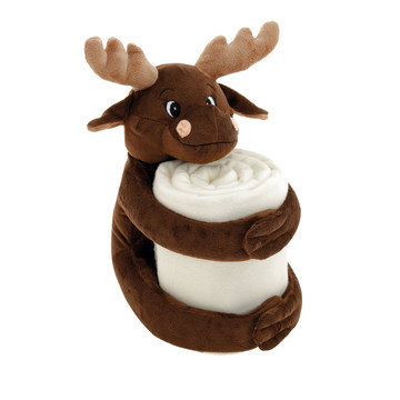 MOOSE. Cobertor de lã polar com textura macia (180 g/m²) - 101 - Marrom