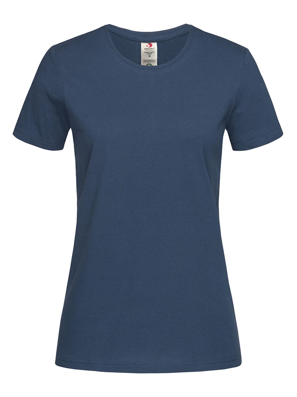 Camiseta Clássica Orgânica Ajustada - NAV - Azul-marinho