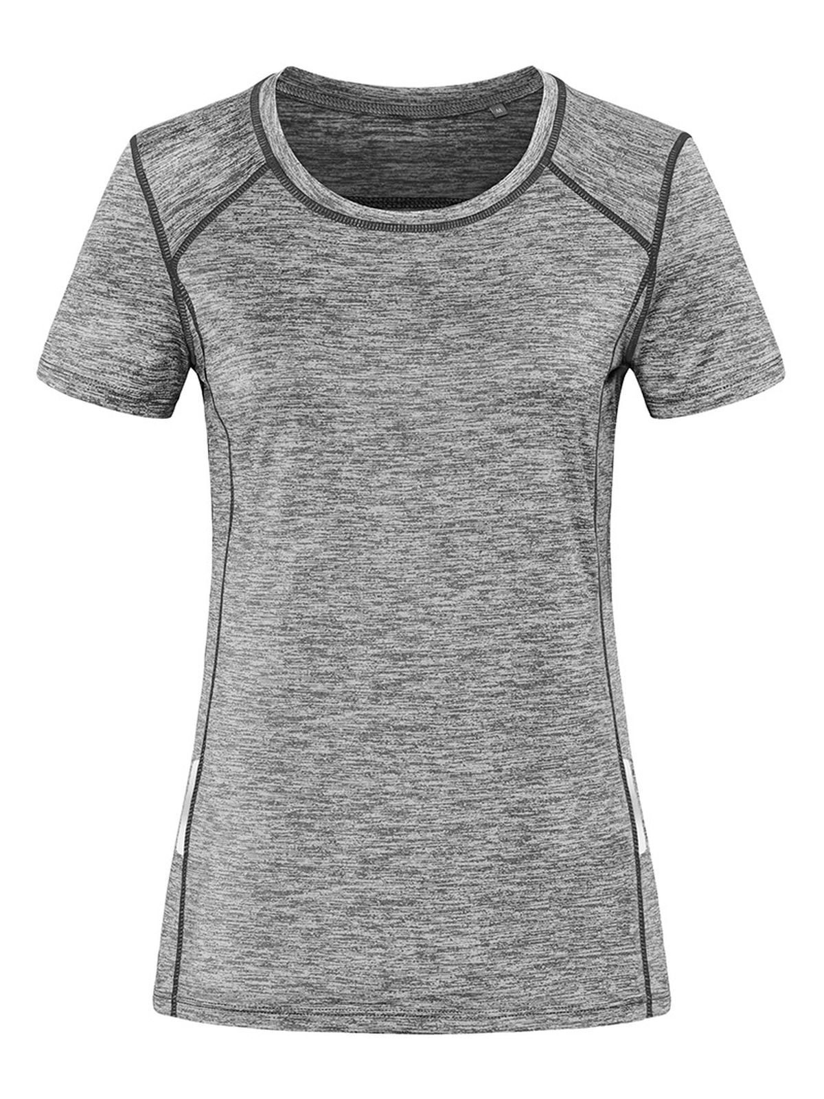 Camiseta esportiva reciclada Reflect Women - GYH - Urze cinzenta