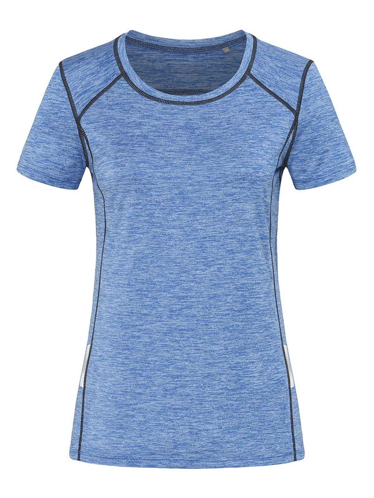 Camiseta esportiva reciclada Reflect Women - BLH - Urze azul